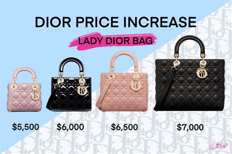 lady dior price increase 2018|Christian Dior Lady Dior Prices & Reference Guide (2024).